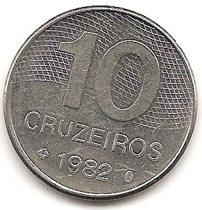  Brasilien 10 Cruzeiros 1985 #60   