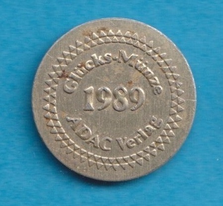 Glücks Münze 1989 ADAC