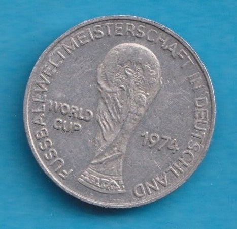  World Cup Gedenkmünze Medaille Fussball WM 1974 - DDR   