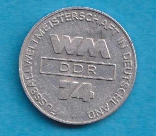 World Cup Gedenkmünze Medaille Fussball WM 1974 - DDR   