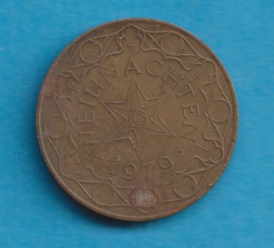  Weihnachten 1979 Medaille / Token   