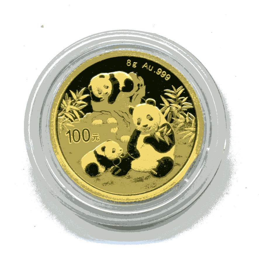  100 Yuan 2025 stempelglanz 8 Gramm 999er Feingold   