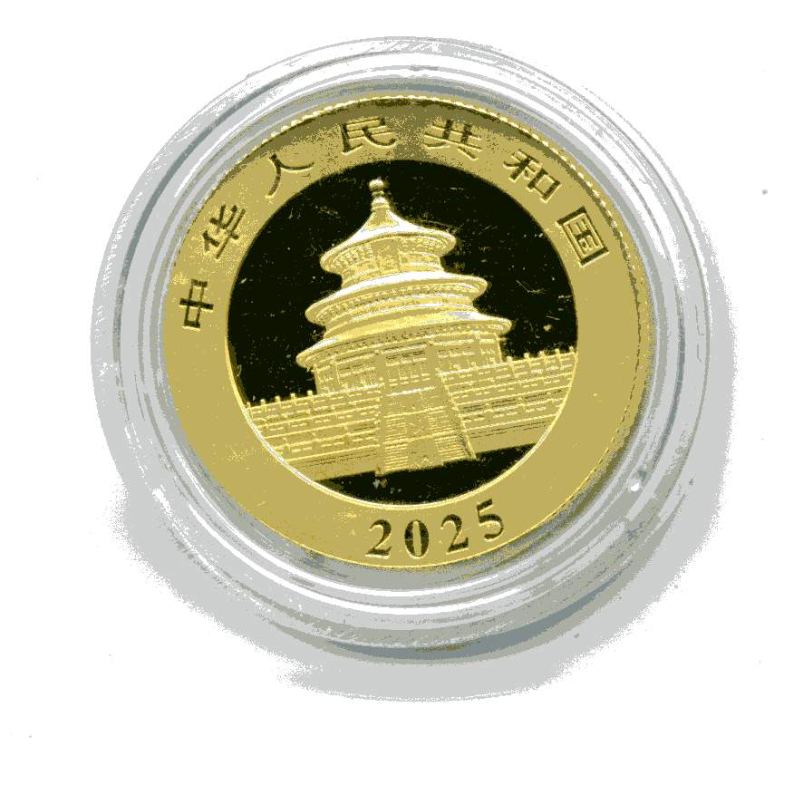  100 Yuan 2025 stempelglanz 8 Gramm 999er Feingold   