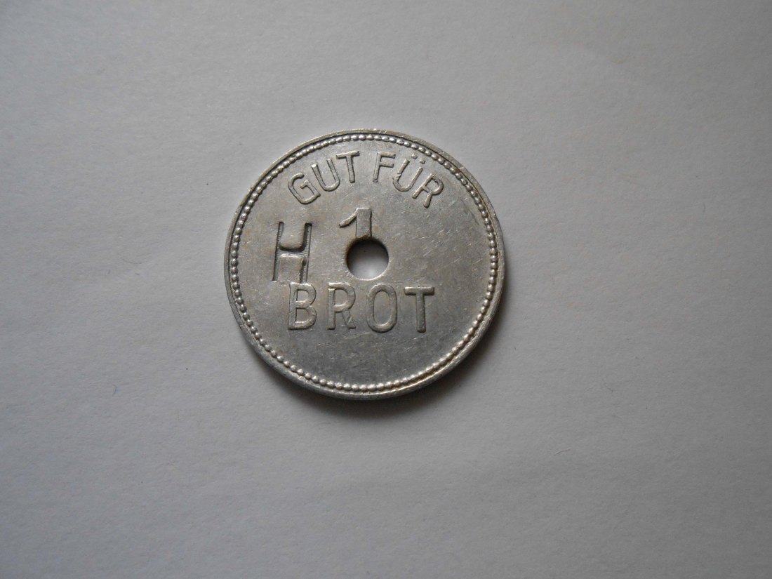  #MED5 Notmünze / Wertmarke Brotmarke „Gut für 1 Brot“   
