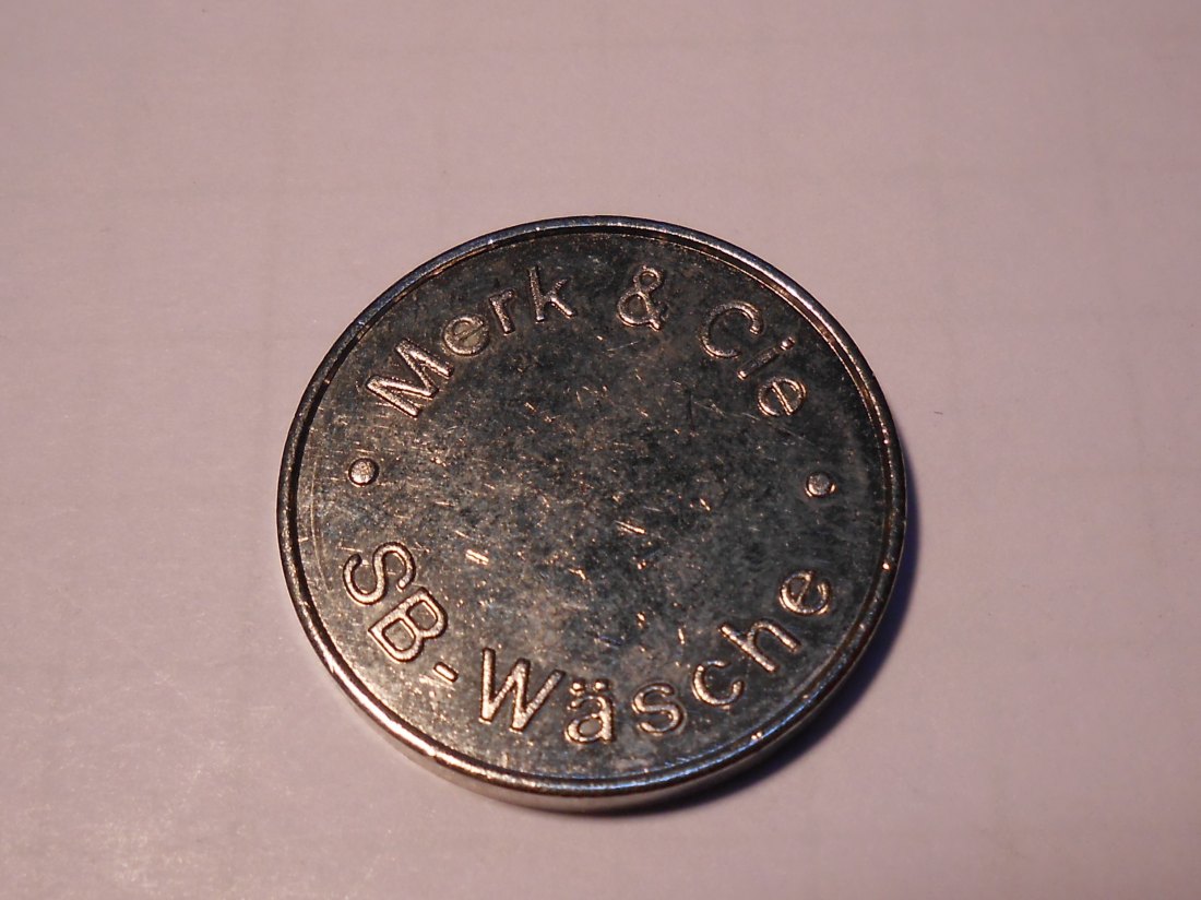  #MED9 SB-Waschmarke von Merk & Cie, Material: nickelfarben unmagnetisch   