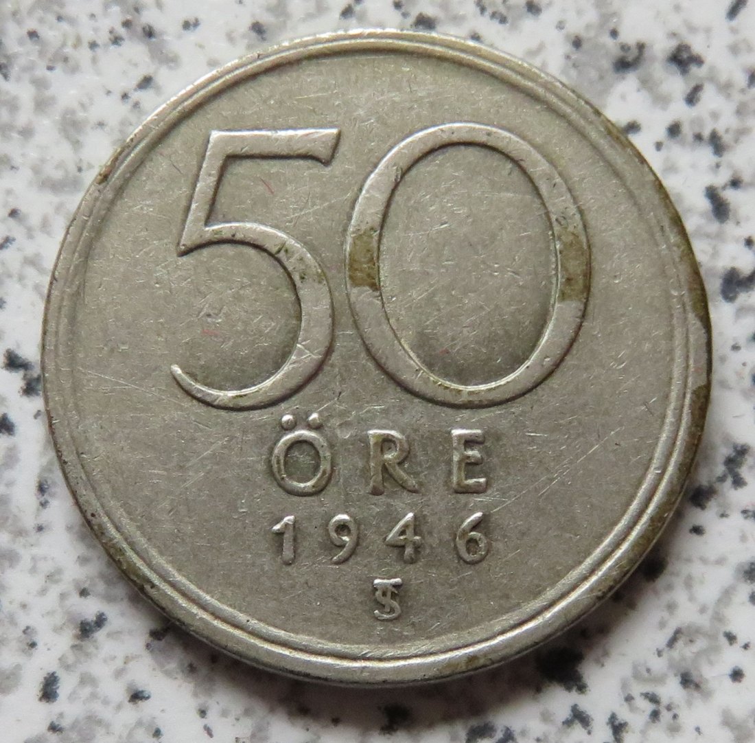  Schweden 50 Öre 1946   