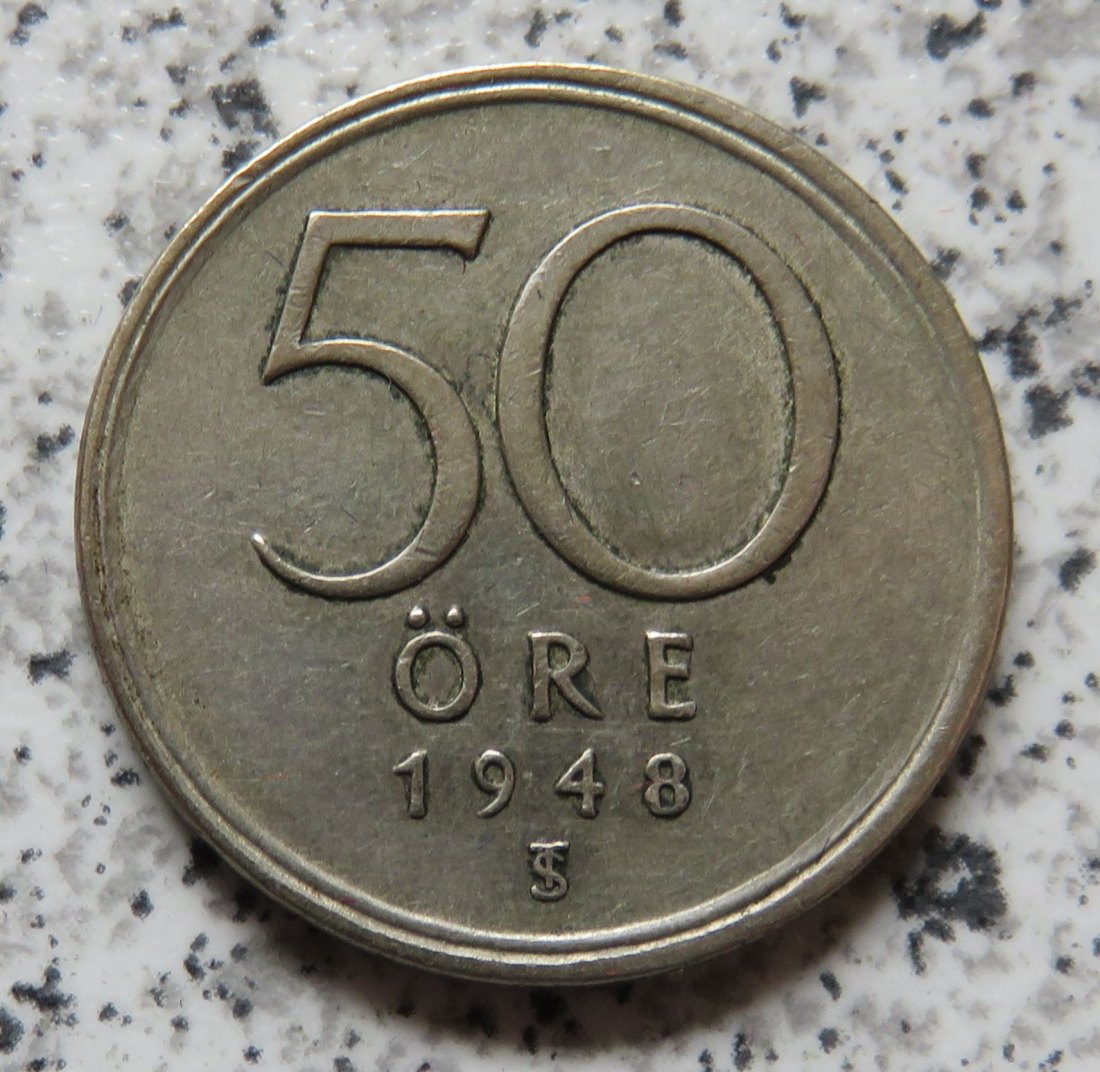  Schweden 50 Öre 1948   