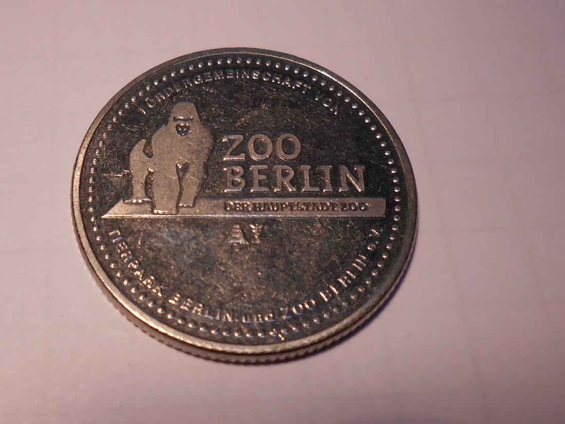 #MED11 Token, Souvenir-Medaille Zoo Berlin-Der Hauptstadtzoo, Großer Panda   