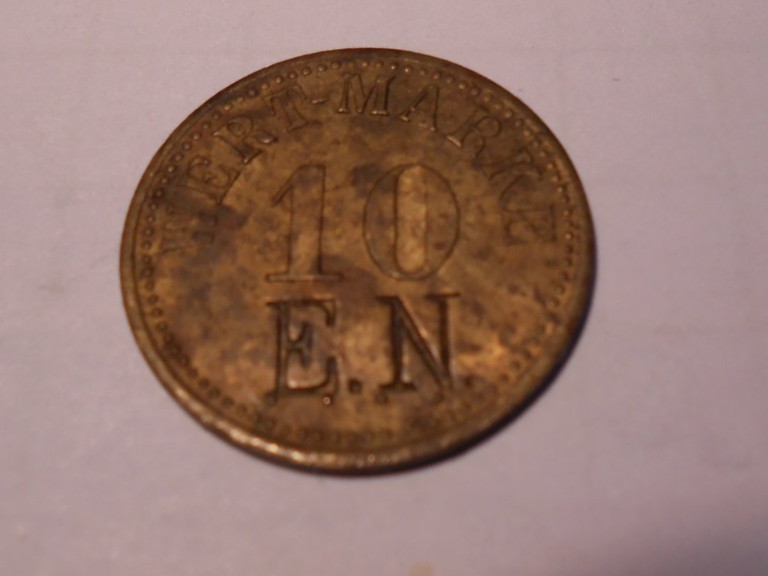  #MED13 Wertmarke 10 Pf. (Jeton) „WERT-MARKE   