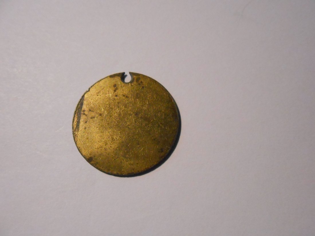  #MED19 Marke Jeton, Motiv 10 Kreuzer Bayern 1779, Patrona Bavariae, Rückseite blank   