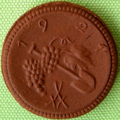  Sachsen Freistaat 50 Pfennig 1921 Böttger Steingut   