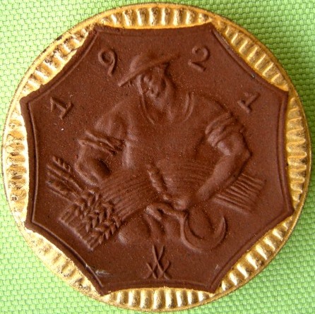  Sachsen Freistaat 10 Mark 1921 Böttger Steingut   