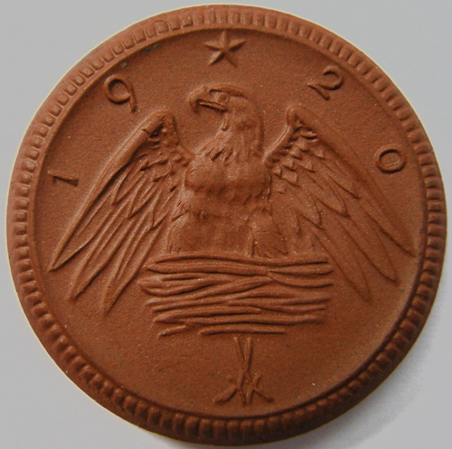  Sachsen Freistaat 2 Mark 1920 Böttger Steingut   