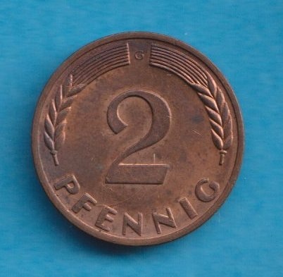  Deutschland 2 Pfennig 1969 G   