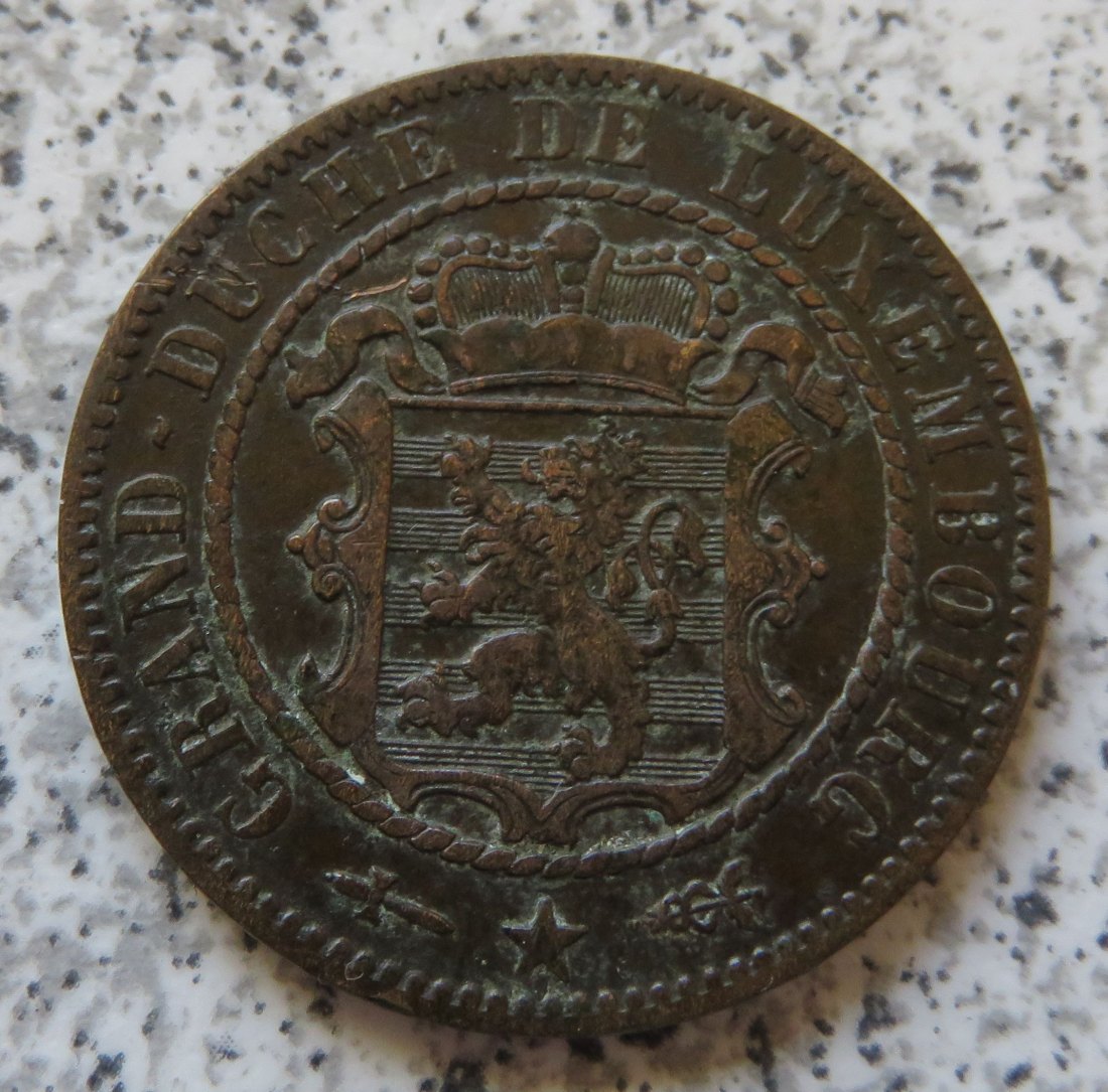  Luxemburg 10 Centimes 1854   