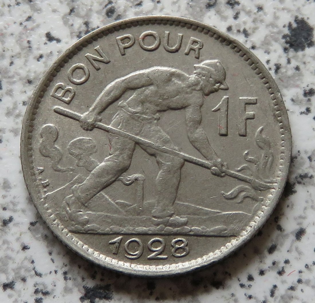  Luxemburg 1 Franc 1928   