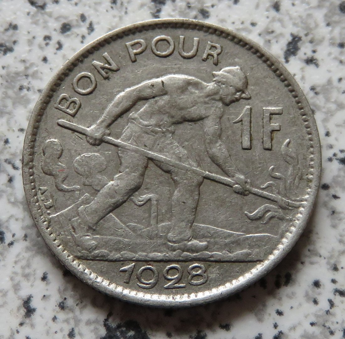  Luxemburg 1 Franc 1928   
