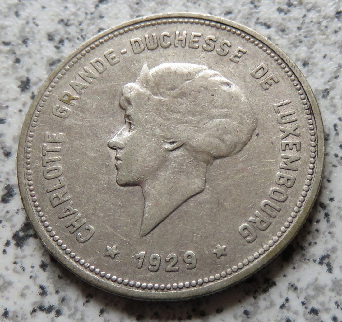  Luxemburg 5 Francs 1929   