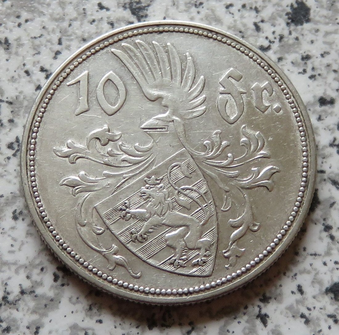  Luxemburg 10 Francs 1929   