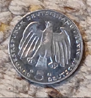  Deutschland 5 Mark 1983, 100. Jahrestag zum Tode von Karl Marx   