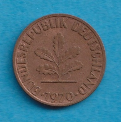 Deutschland 2 Pfennig 1970 D   