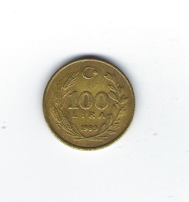  Türkei 100 Lira 1989   