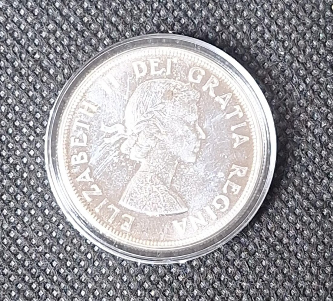  Canada Silber Gedenkmünze, 1 Dollar 1964 Charlottetown Quebec, Feingewicht 18,6 Gramm   