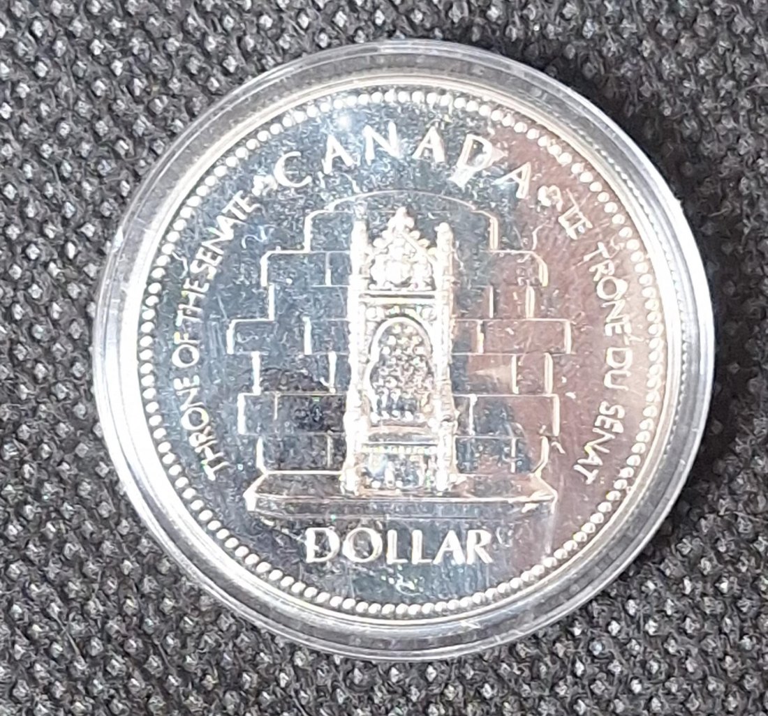  Canada Silber Gedenkmünze, 1 Dollar 1977, Thronjubiläum Elizabeth II.,Feingewicht 11,6 Gramm   
