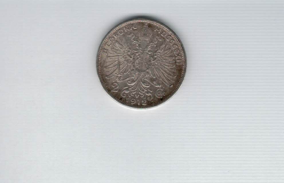  2 Kronen 1912 silber 8,35g fein Kronenwährung Österreich Franz Joseph I. Spittalgold9800 (1281)   