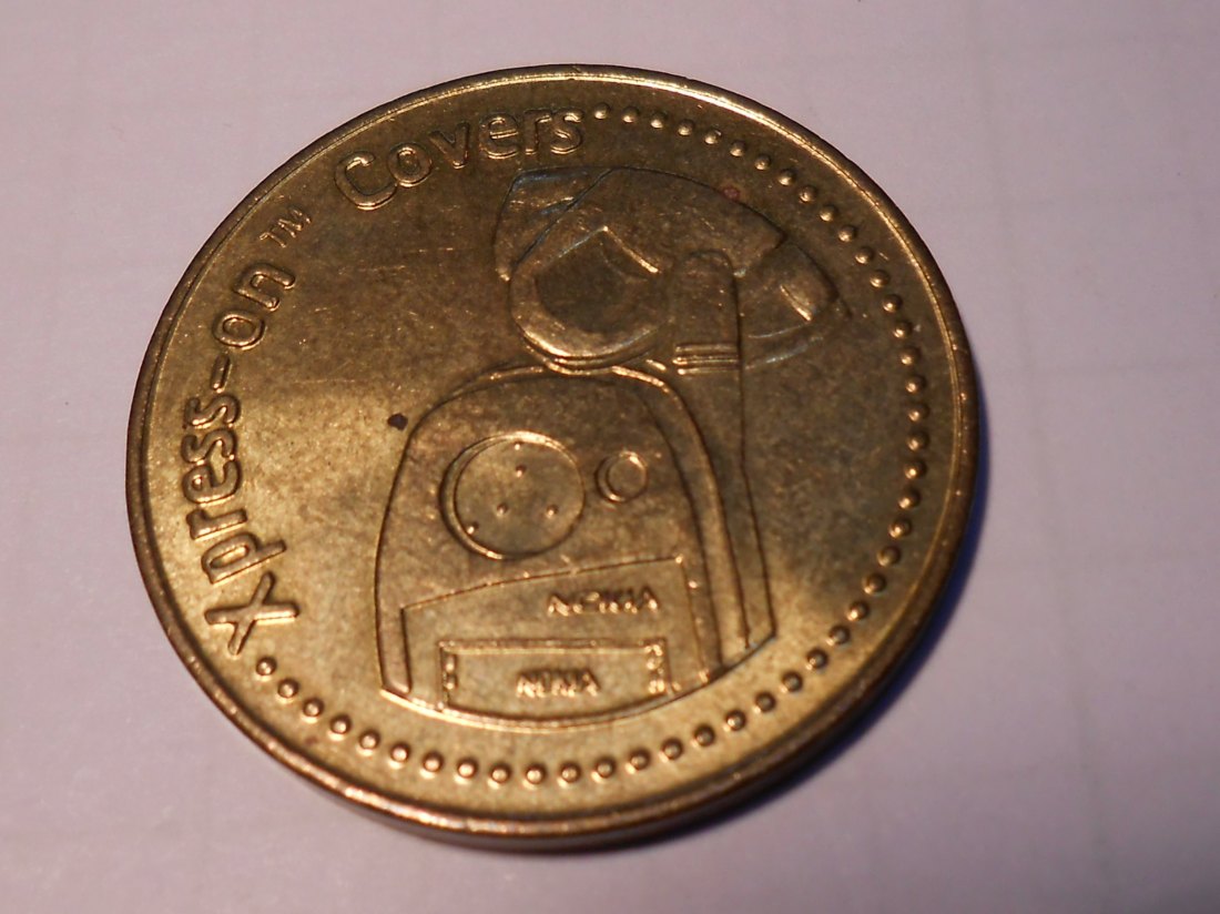  #MED21 Token, Nokia 5110_Xpress-on Covers 2, messingfarben   