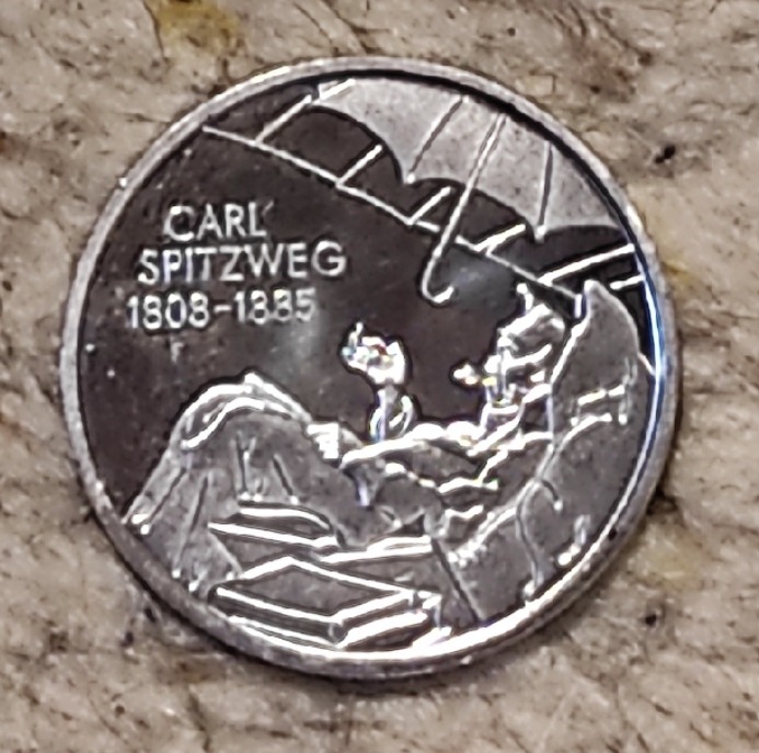  Deutschland 10 € 2008, SILBER, 200 Jahre Geburt von Carl Spitzweg   