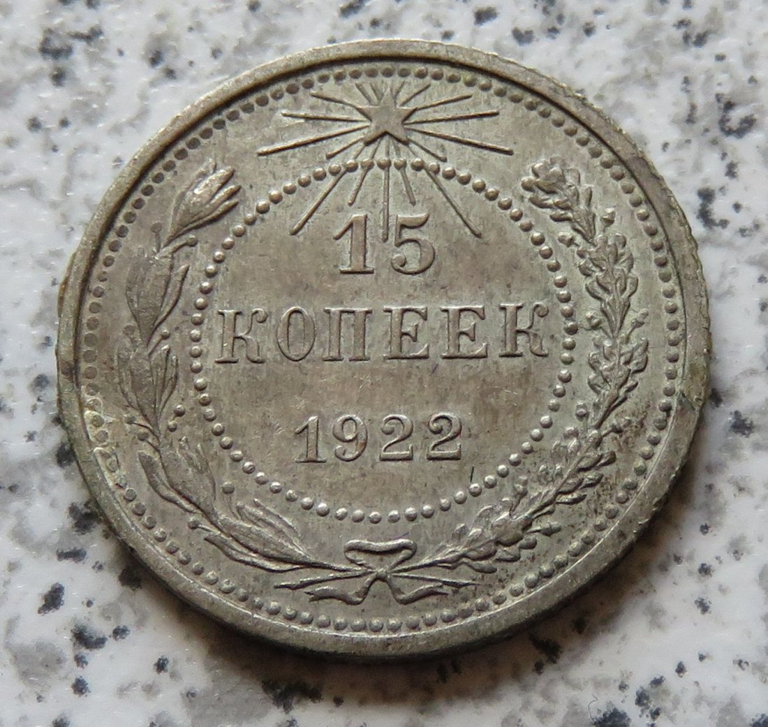  Sowjetunion 15 Kopeken 1922, besser   