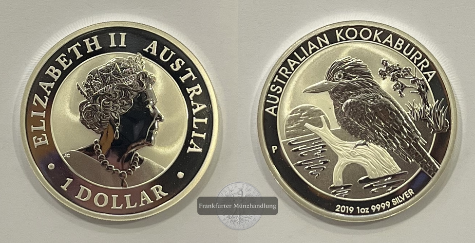  Australien 1 Dollar Kookaburra 2019 KM#3690 FM-Frankfurt Feinsilber: 31,1g   