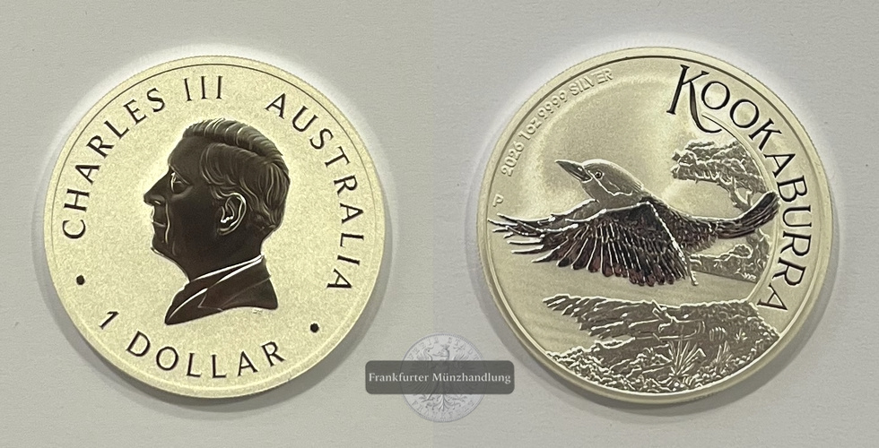 Australien 1 Dollar Kookaburra 2026 KM#4719 FM-Frankfurt Feinsilber: 31,1g   