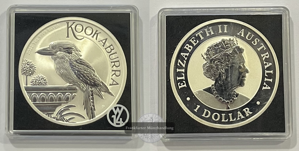  Australien 1 Dollar 2022 Kookaburra KM#4342 FM-Frankfurt Feinsilber: 31,1g   