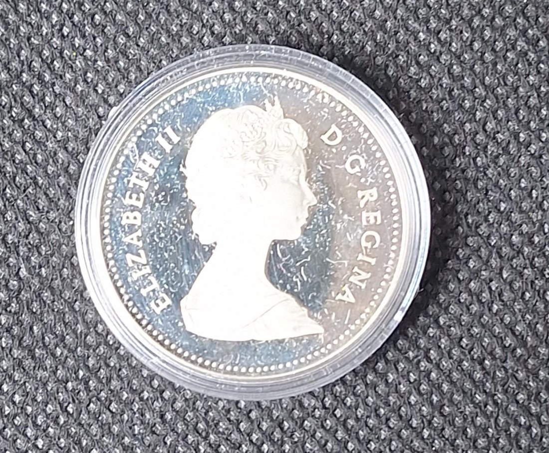  Canada Silber Gedenkmünze, 1 Dollar 1982 Regina, Feingewicht 11,6 Gramm Silber   