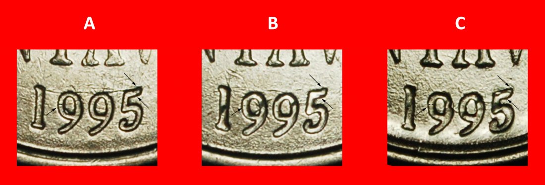  Ⰺ LAUREL HEAD (1994-1997): BRAZIL ★ 5 CENTAVOS 1995! 3 DISCOVERY COINS!★LOW START ★ NO RESERVE!   