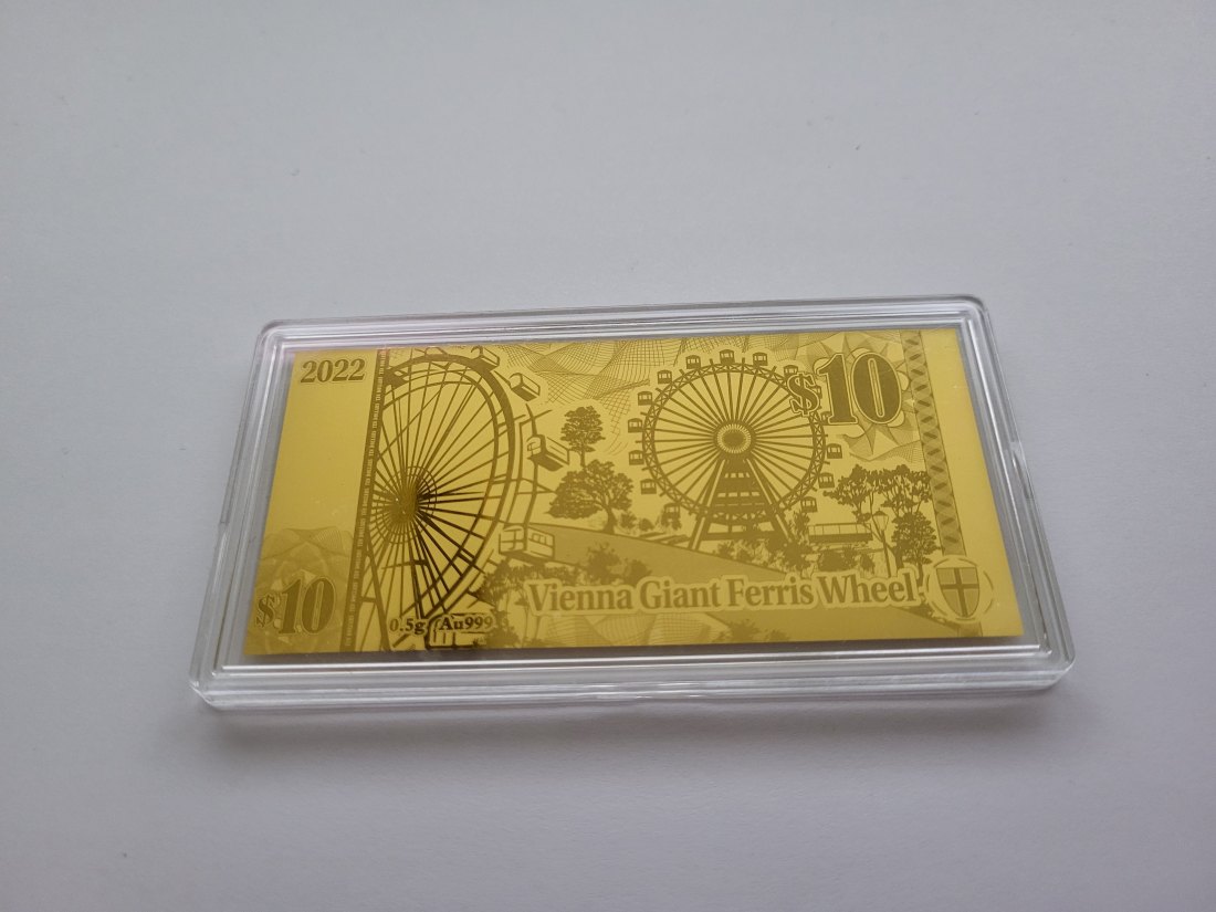  10 Dollar 2022 Vienna Goldbarren 0,5g 999 Solomon Island Spittalgold9800 (5525   