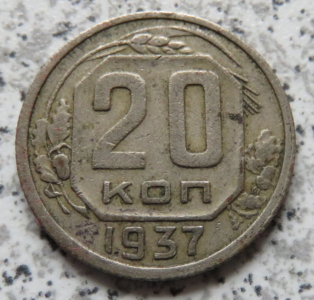  Sowjetunion 20 Kopeken 1937   