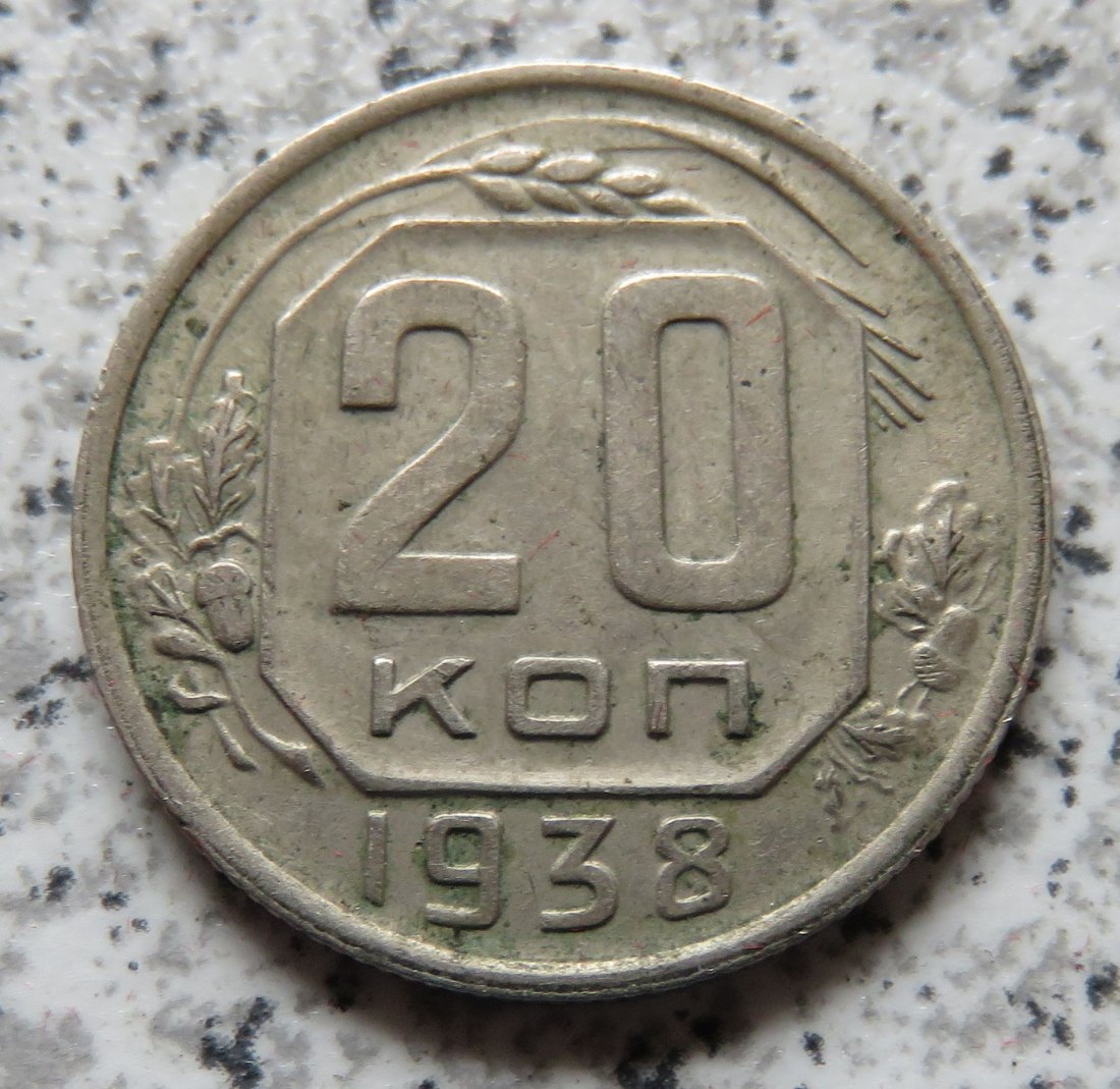  Sowjetunion 20 Kopeken 1938   