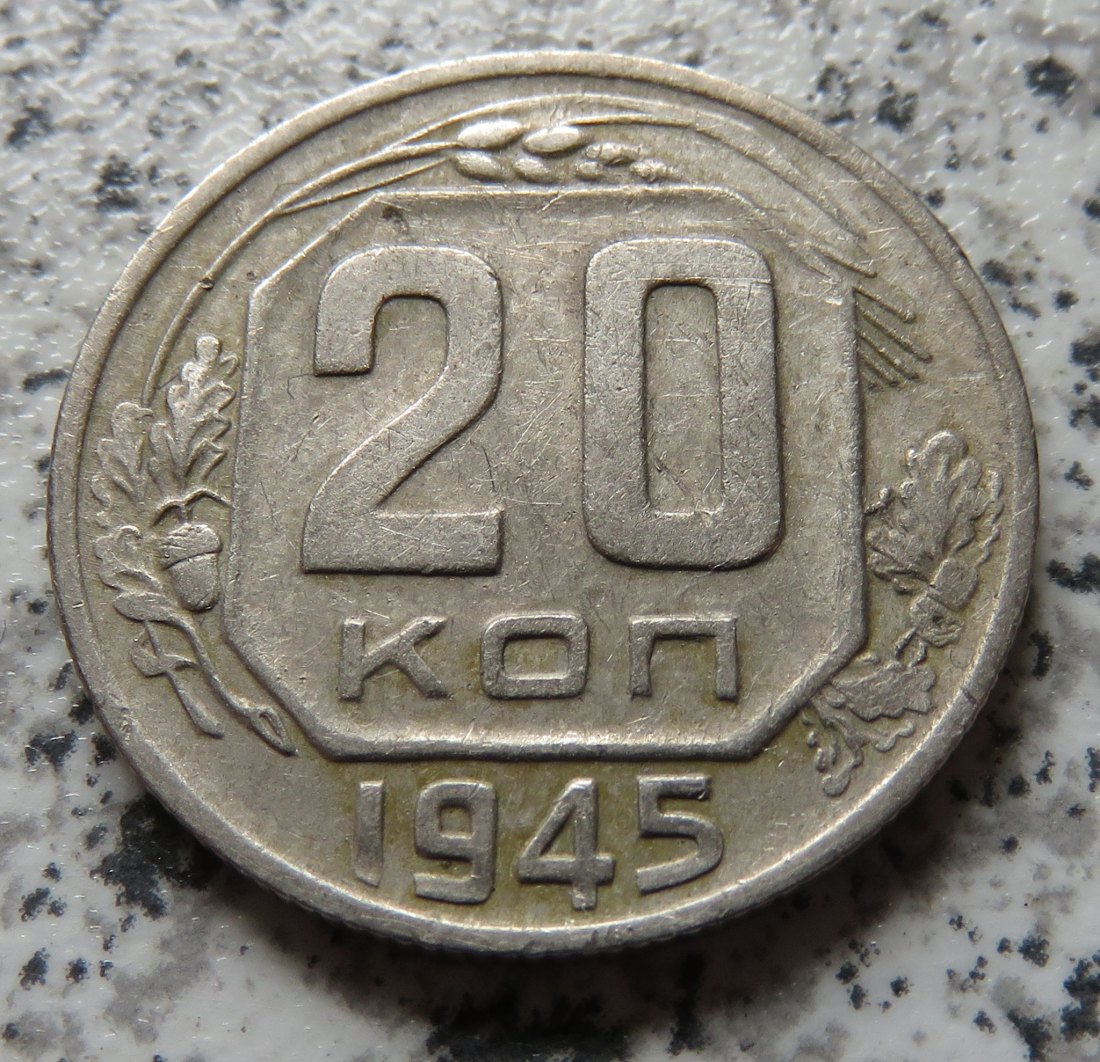  Sowjetunion 20 Kopeken 1945   