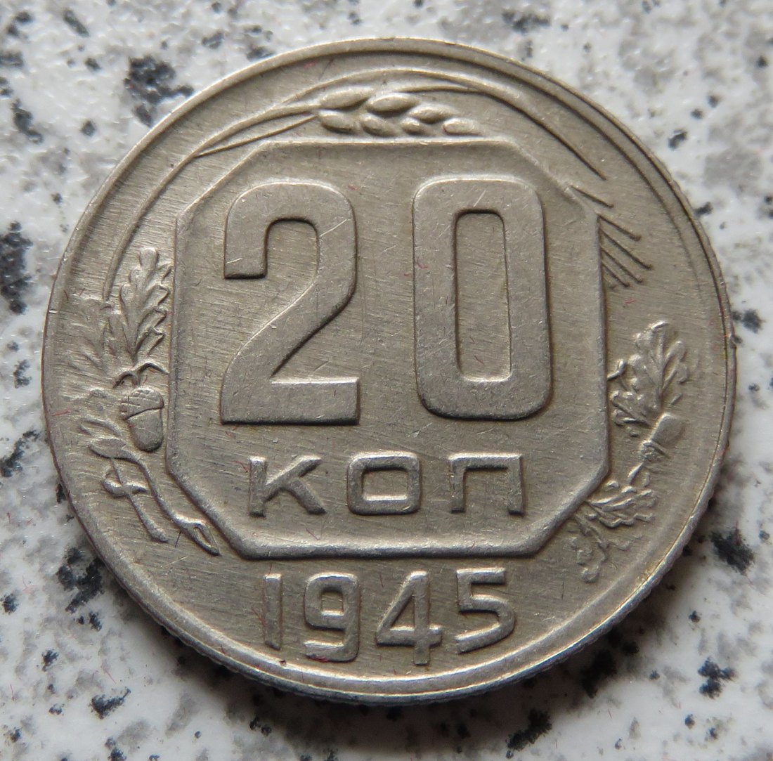  Sowjetunion 20 Kopeken 1945   