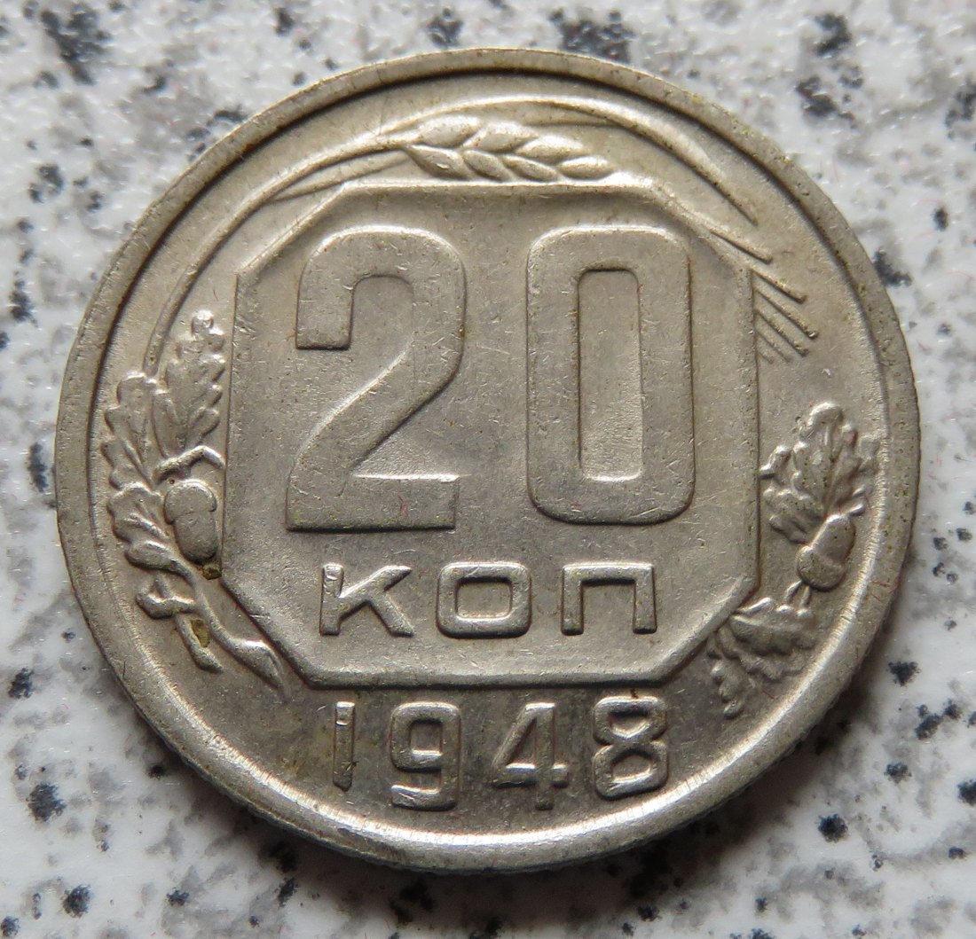  Sowjetunion 20 Kopeken 1948   