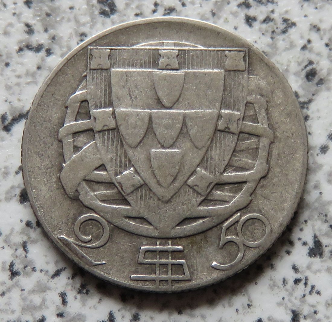  Portugal 2,5 Escudos 1947   