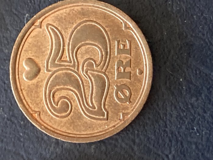  Münze Münzen Umlaufmünze Dänemark 25 Öre 2001   