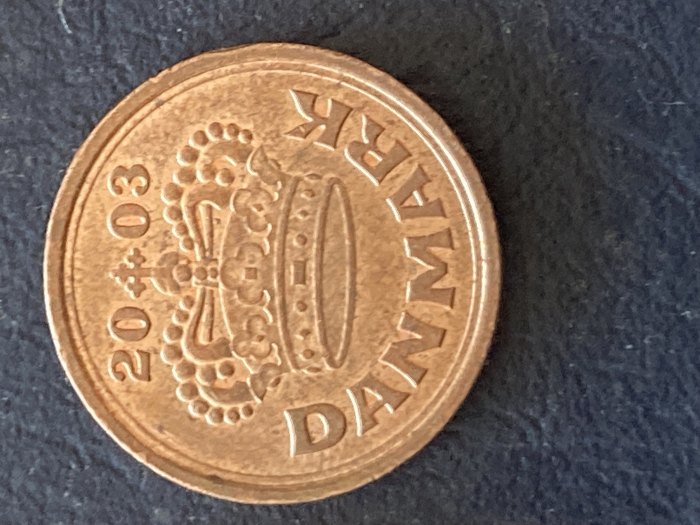  Münze Münzen Umlaufmünze Dänemark 25 Öre 2001   