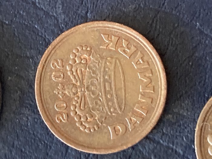  Münze Münzen Umlaufmünze Dänemark 25 Öre 2002   