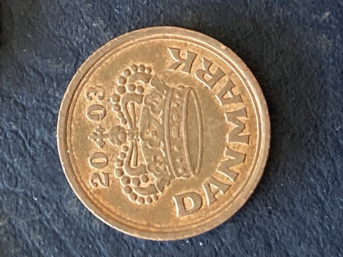 Münze Münzen Umlaufmünze Dänemark 25 Öre 2003   