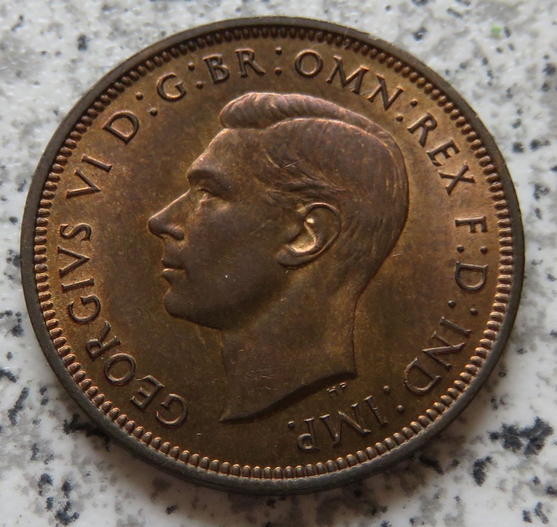  Großbritannien 1/2 Penny 1937 / Großbritannien half Penny 1937, Erhaltung   