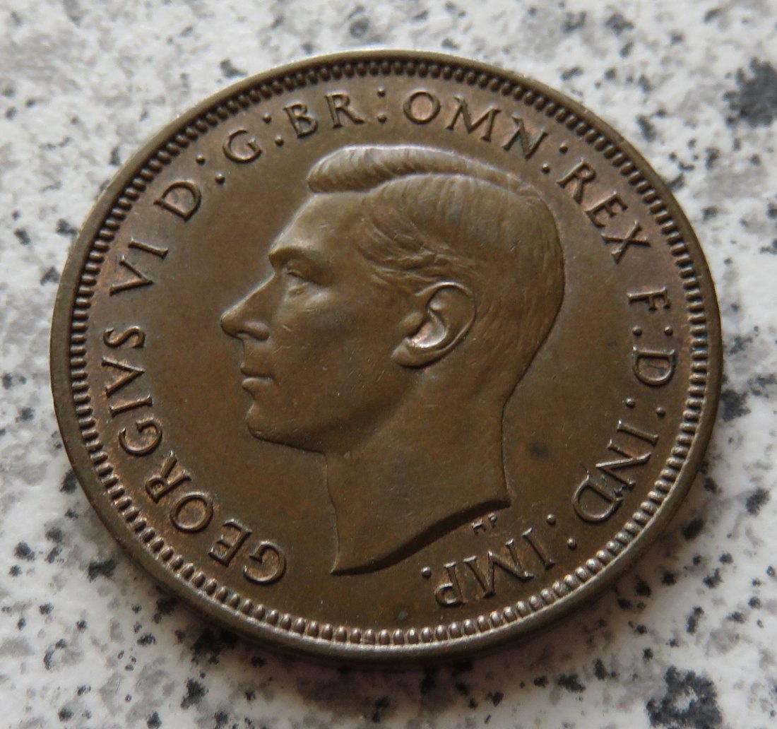  Großbritannien 1/2 Penny 1937 / Großbritannien half Penny 1937, Erhaltung   